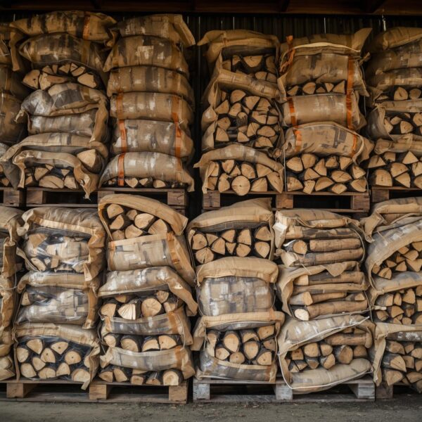 🌲 Legna da Ardere di Betulla – Secca e di Alta Qualità - pallet da 150 sacchi