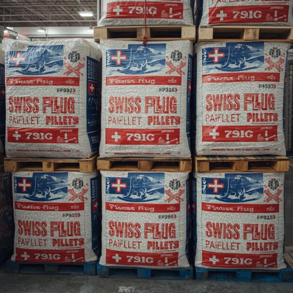 🔥 Pellet Swiss Flug – 70 Sacchi da 15 kg in Abete
