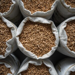 ⚙️ Pellet di Legno Industriale – Sacchi Jumbo da 1350 kg